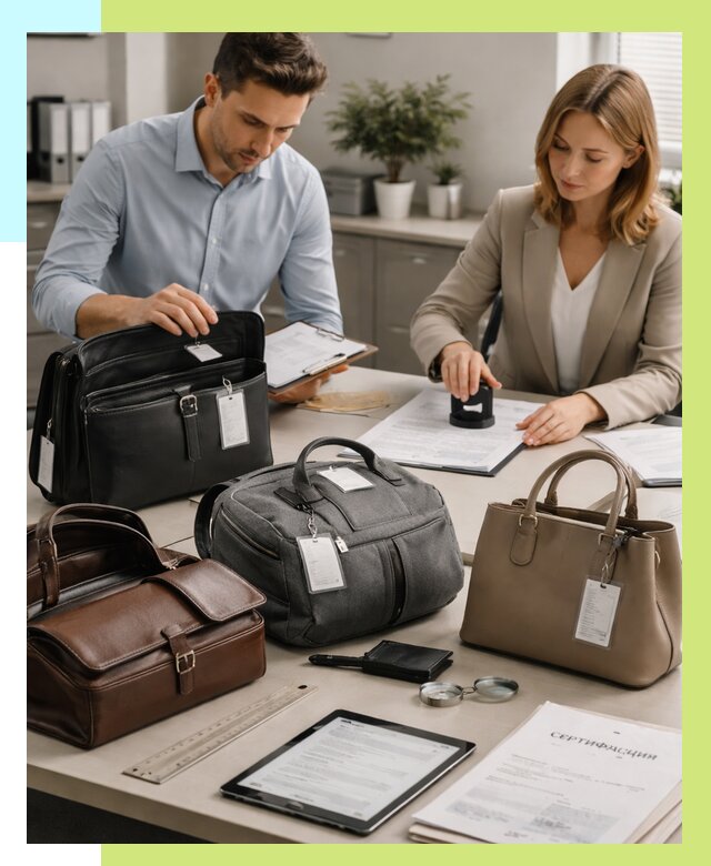 Сертификация сумок в Узловой от 7639 руб. | Алешин-Злв