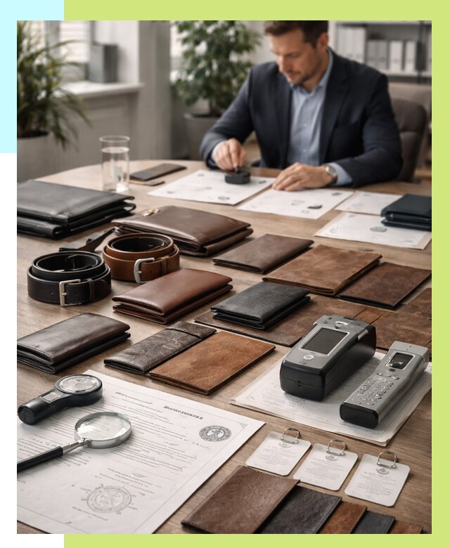 Сертификация кожаных изделий в Узловой от 12222 р. | Алешин-Злв