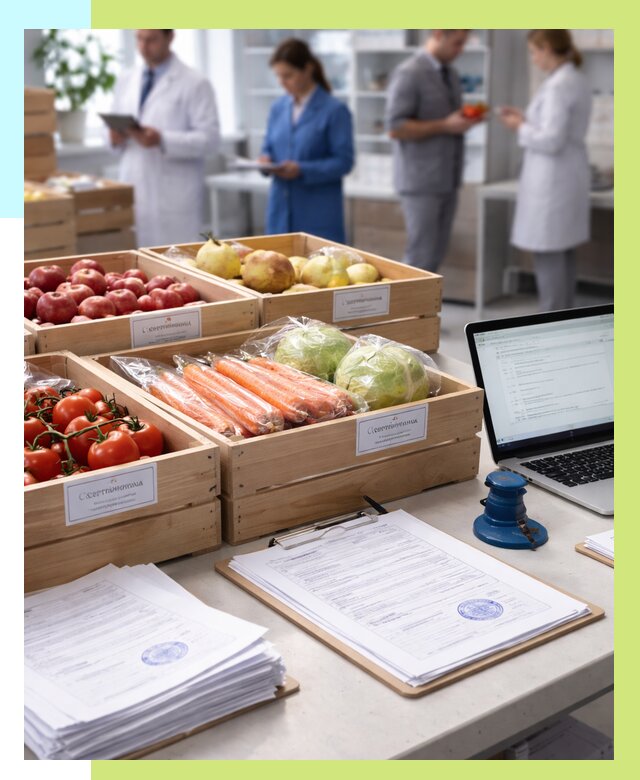 Сертификация овощей и фруктов в Узловой от 8657 р. | Алешин-Злв
