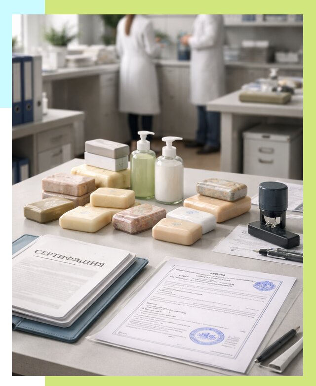 Сертификация мыла и сертификат на мыло в Узловой от 12222 | Алешин-Злв
