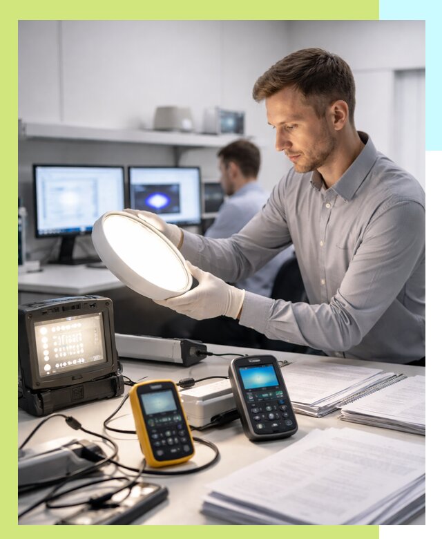 Сертификация светильников в Узловой: испытания и оформление