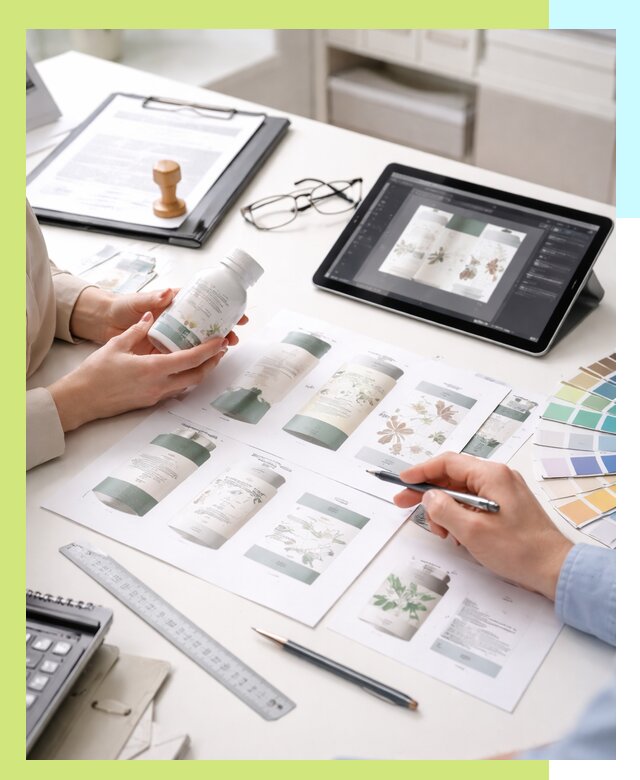 Профессиональная разработка дизайна и текста этикетки продукции в Узловой