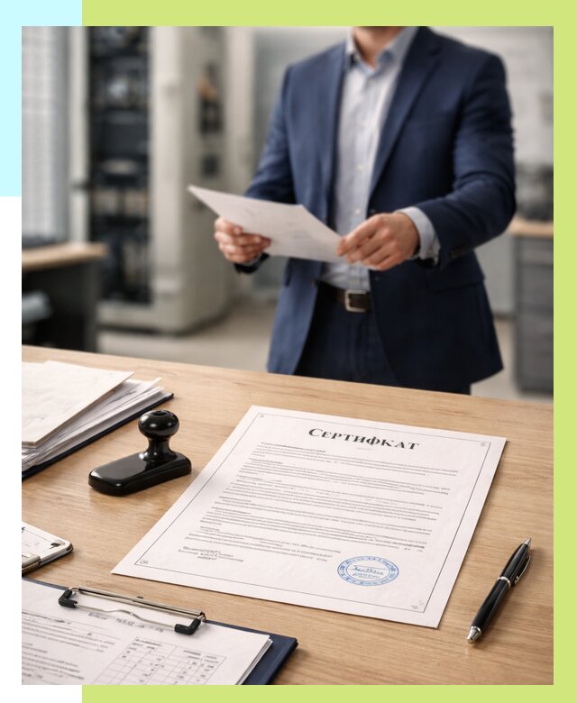 Сертификат на оборудование в Узловой от 15278 р. | Алешин-Злв