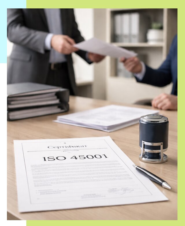 Сертификат ISO 45001 в Узловой под ключ от 45833 р. | Алешин-Злв