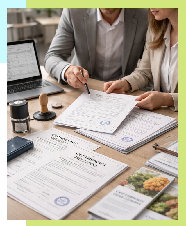 Сертификат ISO 22000 в Узловой от 40740 р. под ключ | Алешин-Злв
